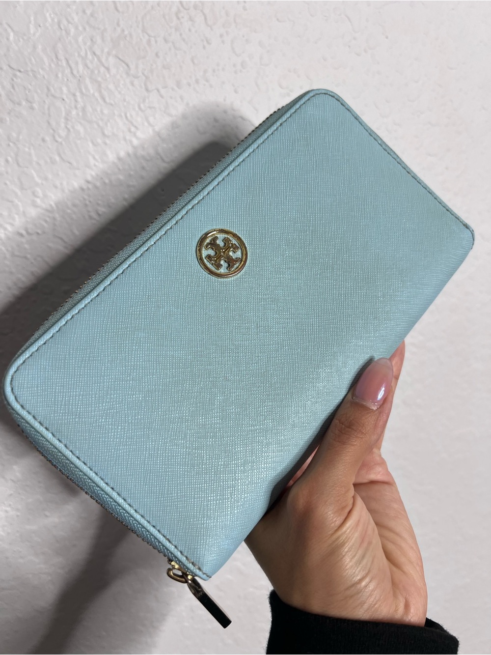 Tory Burch Crossbody Bag Purse Viva Striped & Wallet Black Leather Chain Strap - Picture 10 of 16